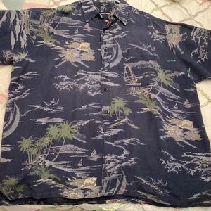Men’s XXL Nautical tropical summer shirt